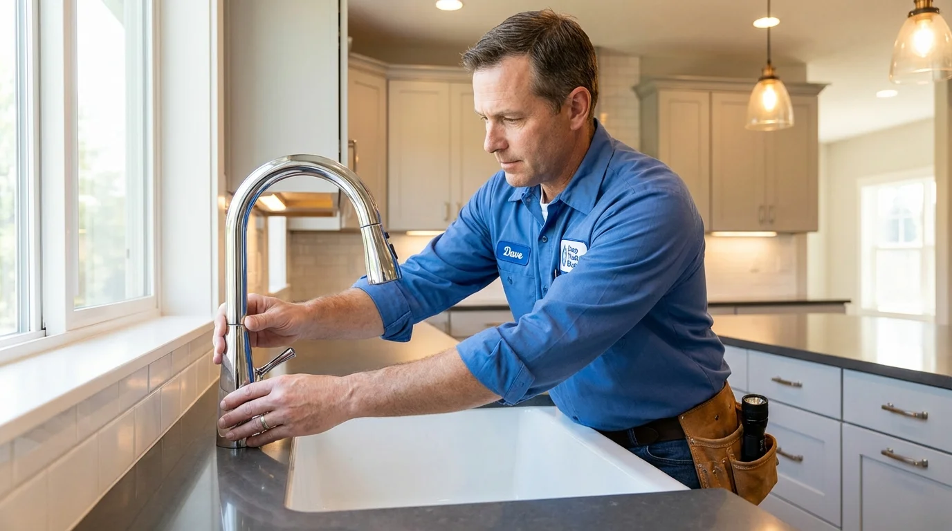 Kitchen faucet installation by Johns Plumbing LLC in Lake Havasu City