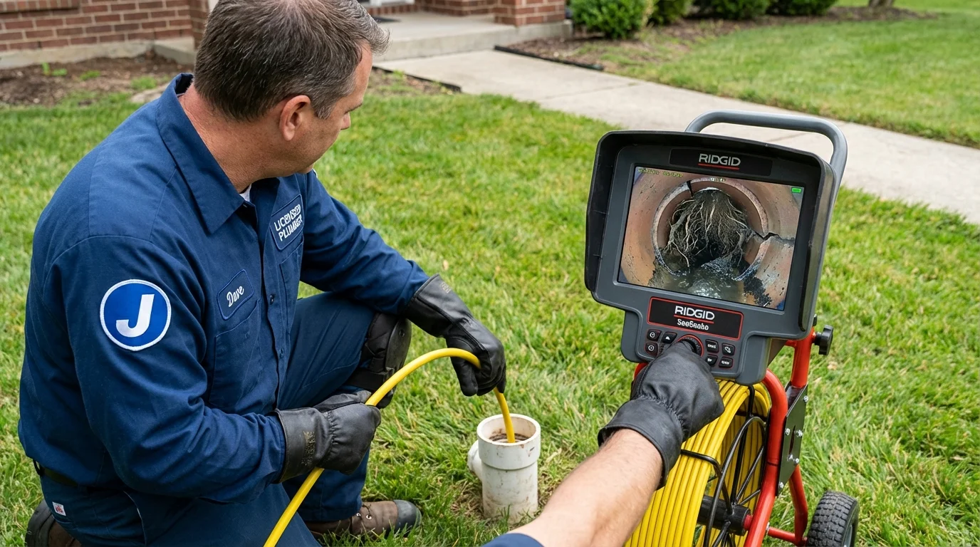 Sewer camera inspection being performed by Johns Plumbing LLC in Lake Havasu City